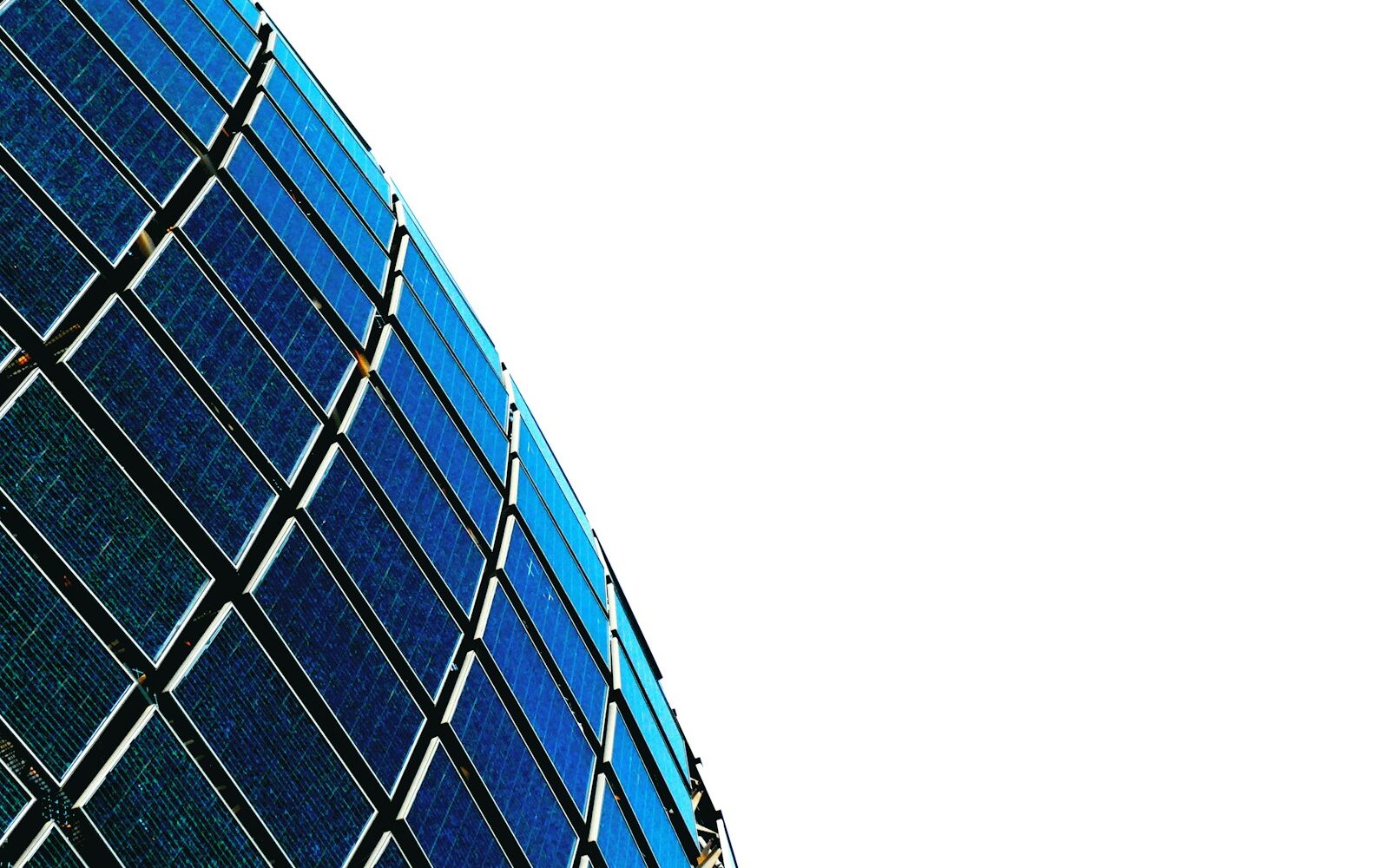 blue and black glass building